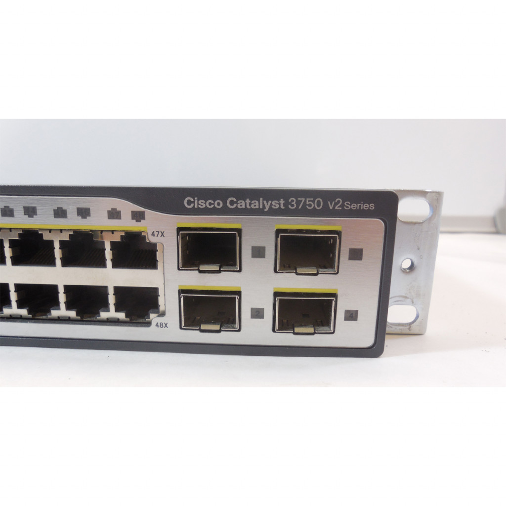 سوئیچ شبکه 48 پورت + 4 پورت SFP سیسکو مدل WS-C3750V2-48TS-S